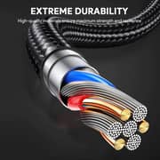 Aukey Nylon Braided USB-C Cable 0.9m Black