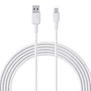 Aukey Nylon Braided USB-C Cable 0.9m White