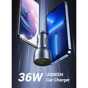Ugreen Fast Car Charger 36 Watts Grey