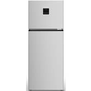 KROME 600L Top Mount Double Door Refrigerator Silver - KR-RFF600T