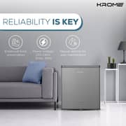 KROME 60L Single Door Refrigerator Silver - KR-RDC60H