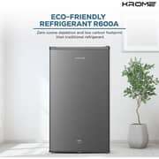 KROME 120L Single Door Refrigerator Inox Silver - KR-RDC120H