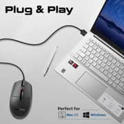 Promate Wired Optical Mouse Black