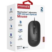 Promate Wired Optical Mouse Black