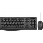 Promate Wired Keyboard And Mouse Combo Black