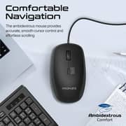Promate Wired Keyboard And Mouse Combo Black