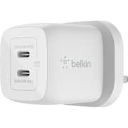 Belkin Dual USB-C GaN Wall Charger With PPS 45 Watts White