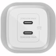 Belkin Dual USB-C GaN Wall Charger With PPS 45 Watts White