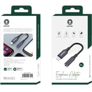 Green Lion Lightning To 3.5mm Earphone Adapter 12cm Grey