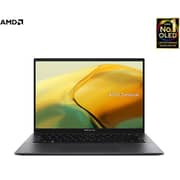 Asus Zenbook 14 OLED (2023) Ultrabook - AMD Ryzen 7-7730U / 14inch OLED / 1TB SSD / 16GB RAM / Shared AMD Radeon Graphics / Windows 11 Home / English & Arabic Keyboard / Jade Black / Middle East Version - [UM3402YA-OLEDR7W]