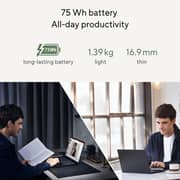 Asus Zenbook 14 OLED (2023) Ultrabook - AMD Ryzen 7-7730U / 14inch OLED / 1TB SSD / 16GB RAM / Shared AMD Radeon Graphics / Windows 11 Home / English & Arabic Keyboard / Jade Black / Middle East Version - [UM3402YA-OLEDR7W]