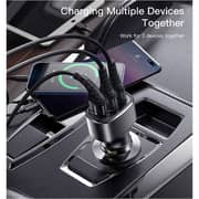 Yesido QC 3.0 Smart 3 USB Port Car Charger Black