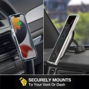 Scosche Magicmount Pro Charges Magnetic Charging Mount Black/Silver