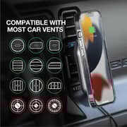 Scosche Magicmount Pro Charges Magnetic Charging Mount Black/Silver