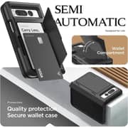 حافظة VRS ديزاين بلون أسود غير لامع لهاتف جوجل بيكسل فولد