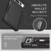 حافظة VRS ديزاين بلون أسود غير لامع لهاتف جوجل بيكسل فولد