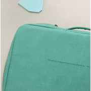 Dawenha LPT28 Hand Leather Laptob Sleeve  / two zippers /  hand / 3 layers protection /  Pistachio