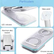 Yesido 3-in-1 Foldable Wireless Charger White