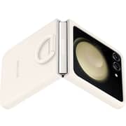 Samsung Silicone Case With Ring Cream Galaxy Z Flip 5