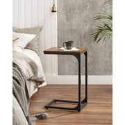 Mahmayi Slim End Sofa Table With Side Snack TV Tray