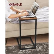 Mahmayi Slim End Sofa Table With Side Snack TV Tray