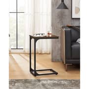 Mahmayi Slim End Sofa Table With Side Snack TV Tray