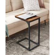 Mahmayi Slim End Sofa Table With Side Snack TV Tray