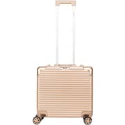 Stargold 1 Pc Hard Side Cabin Trolley Case Champagne