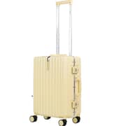 Stargold 1 Pc Hard Side Cabin Trolley Case Yellow