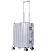 Stargold 1 Pc Hard Side Cabin Trolley Case Silver