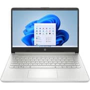 HP (2022) Laptop - 12th Gen / Intel Core i3-1215U / 14inch FHD / 256GB SSD / 8GB RAM / Shared Intel UHD Graphics / Windows 11 Home / English & Arabic Keyboard / Natural Silver / Middle East Version - [14S-DQ5054NE]