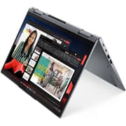 لابتوب لينوفو ثينك باد X1 يوجا الجيل 8 قابل للتحويل 2 في 1 2023 معالج إنتل كور i7-1355U الجيل 13 شاشة 14 بوصة WUXGA ذاكرة 512GB SSD ورام 16GB بطاقة رسوميات إنتل آيريس Xe ويندوز 11 برو لوحة مفاتيح إنجليزية عربية ولون رمادي - إصدار الشرق الأوسط [21HQ001KGR]