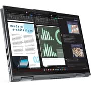 لابتوب لينوفو ثينك باد X1 يوجا الجيل 8 قابل للتحويل 2 في 1 2023 معالج إنتل كور i7-1355U الجيل 13 شاشة 14 بوصة WUXGA ذاكرة 512GB SSD ورام 16GB بطاقة رسوميات إنتل آيريس Xe ويندوز 11 برو لوحة مفاتيح إنجليزية عربية ولون رمادي - إصدار الشرق الأوسط [21HQ001KGR]
