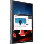 لابتوب لينوفو ثينك باد X1 يوجا الجيل 8 قابل للتحويل 2 في 1 2023 معالج إنتل كور i7-1355U الجيل 13 شاشة 14 بوصة WUXGA ذاكرة 512GB SSD ورام 16GB بطاقة رسوميات إنتل آيريس Xe ويندوز 11 برو لوحة مفاتيح إنجليزية عربية ولون رمادي - إصدار الشرق الأوسط [21HQ001KGR]