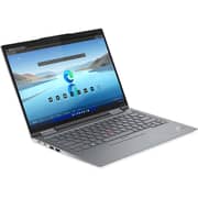 لابتوب لينوفو ثينك باد X1 يوجا الجيل 8 قابل للتحويل 2 في 1 2023 معالج إنتل كور i7-1355U الجيل 13 شاشة 14 بوصة WUXGA ذاكرة 512GB SSD ورام 16GB بطاقة رسوميات إنتل آيريس Xe ويندوز 11 برو لوحة مفاتيح إنجليزية عربية ولون رمادي - إصدار الشرق الأوسط [21HQ001KGR]