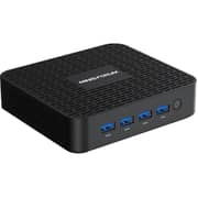 Minisforum Mini PC - Intel Celeron J4125 / 256GB SSD / 8GB RAM / Shared Intel UHD Graphics 600 / Windows 11 Pro / Black / Middle East Version - [GK-41]