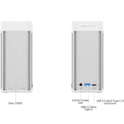 Minisforum Mars Series Mini PC - AMD Ryzen 5-5625U / 512GB SSD / 16GB RAM / Shared AMD Radeon Graphics / Windows 11 Pro / Silver / Middle East Version - [MC-560]