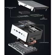 Minisforum (2022) Mini PC - 12th Gen / Intel Core i5-12450H / 512GB SSD / 16GB RAM / Shared Intel UHD Graphics / Windows 11 Pro / Silver / Middle East Version - [NAB-5]