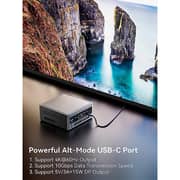 Minisforum (2022) Mini PC - 12th Gen / Intel Core i5-12450H / 512GB SSD / 16GB RAM / Shared Intel UHD Graphics / Windows 11 Pro / Silver / Middle East Version - [NAB-5]