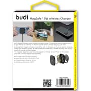 Budi 15W Magnetic Wireless Charger Black