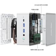 Minisforum Mini PC - 12th Gen / Intel Core i7-12650H / 512GB SSD / 16GB RAM / Shared Intel UHD Graphics / Windows 11 Pro / Silver / Middle East Version - [NAB-6]