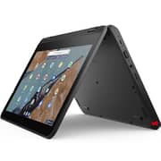 Lenovo 300e Chromebook Gen 3 (AMD) 2-in-1 Convertible (2021) Laptop - AMD 3015Ce / 11.6inch HD / 64GB eMMC / 4GB RAM / Shared AMD Radeon Graphics / ChromeOS / English & Arabic Keyboard / Grey / Middle East Version - [82J9000YEL]