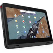 Lenovo 300e Chromebook Gen 3 (AMD) 2-in-1 Convertible (2021) Laptop - AMD 3015Ce / 11.6inch HD / 64GB eMMC / 4GB RAM / Shared AMD Radeon Graphics / ChromeOS / English & Arabic Keyboard / Grey / Middle East Version - [82J9000YEL]