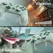PXN Wireless Game Controller With Macro Buttons Green