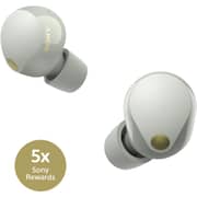 سماعات الأذن اللاسلكية سوني WF-1000XM5/S بتقنية إلغاء الضوضاء، لون فضي