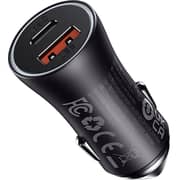 Baseus 60W Dual Fast Car Charger Dark Grey
