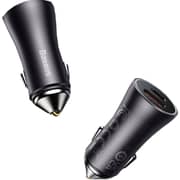 Baseus 60W Dual Fast Car Charger Dark Grey