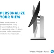 HP Elite E24U G4 189T0AA FHD Monitor 23.8inch - Middle East Version