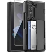 VRS Design Terra Guard Modern Go Case With Screen Protector Matte Black Galaxy Z Fold 5