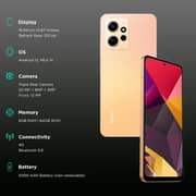 Xiaomi Redmi Note 12 256GB Sunrise Gold 4G Smartphone